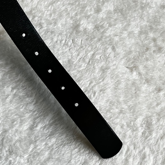 Women's Dockers Black Leather Belt - Picture 4 of 9